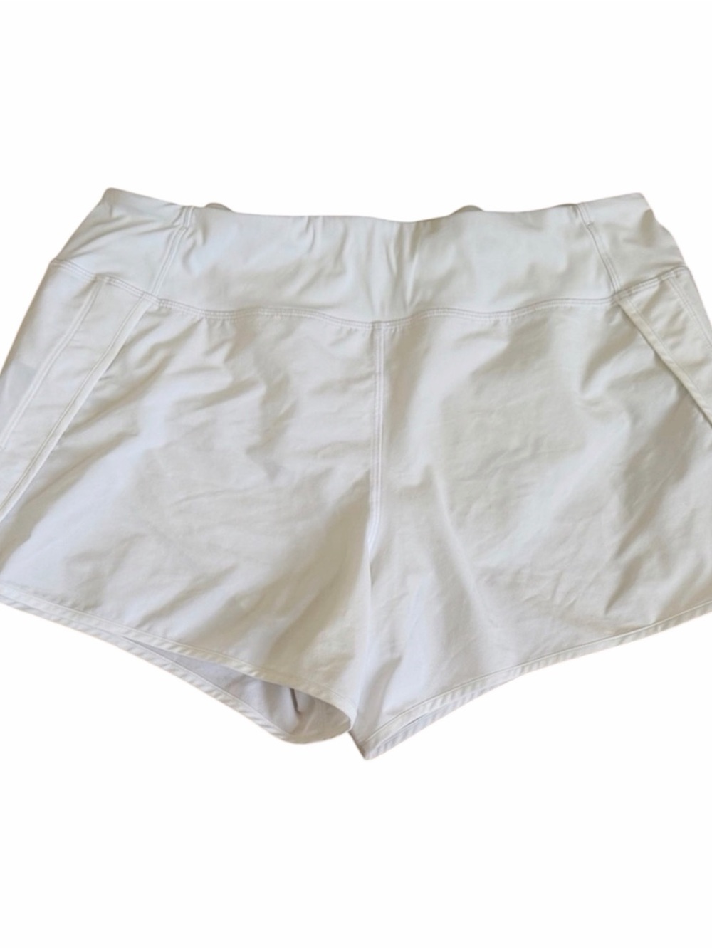 Women's White Athletic Shorts - Lightweight Performance Size XL